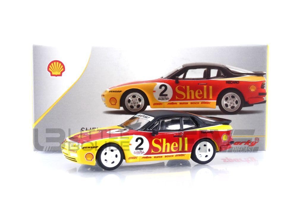 

TOYEAST Sparky Scale Porsche 944 Shell Turbo Cup 1/64 #2 (Плоские фары)