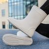 High-end Medium Rain Boots Fashion Rain Shoes Men's Rubber Shoes Flat Non-slip Water Boots Fishing Sea Water Shoe Size