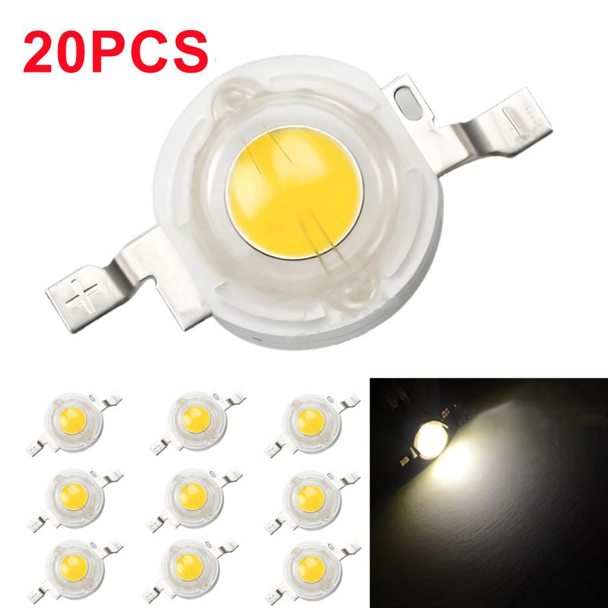 20 Pcs High Power LED Chip Lamp Bulb 2.1V-3.6V 110-120LM Bead Line Emitter Diode SMD IC LED Lamp DIY Led Light Home Decoration