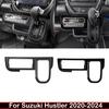 For SUZUKI Hustler -2024 ABS Black Air Conditions Outlet Switch Panle Central Control Gear Shift Panle Interior Accessories