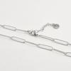 40+5cm Different Hollow Rectangle Snake Chain Stainless Steel Necklaces For Women Men Jewelry On The Neck Decor Choker DIY Charm