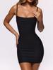 Summer Strappy Backless Mini Bandage Dress for Women - Sexy Festival Birthday Party Outfit