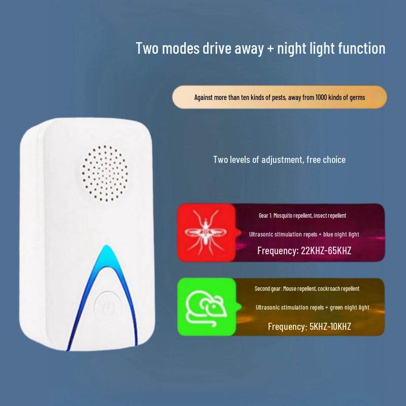Indoor Ultrasonic Silent Mouse & Mosquito Repellent Device