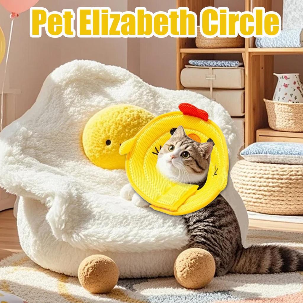 Dog Cone Collar Cat Neck Wound Cover Pet Protective Neck Cover Stop Licking Wound for Medium Animals Puppies Kittens Small
