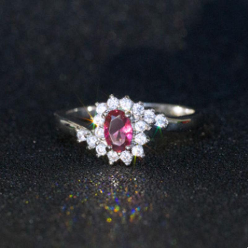 Women'S Creative Sapphire Blue Zircon Women'S Ring, Jewelry