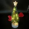Mini Künstlicher Weihnachtsbaum Helles LED-Licht Bastelartikel Wohnzimmer Schlafsaal