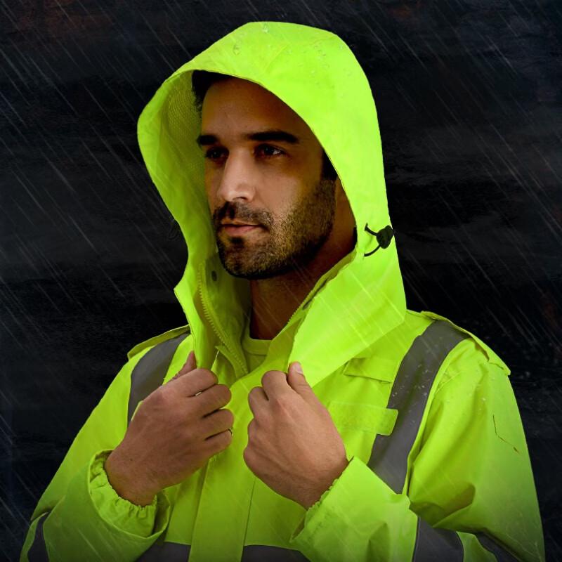Взрослый водонепроницаемый костюм-дождевик со светоотражающими элементами