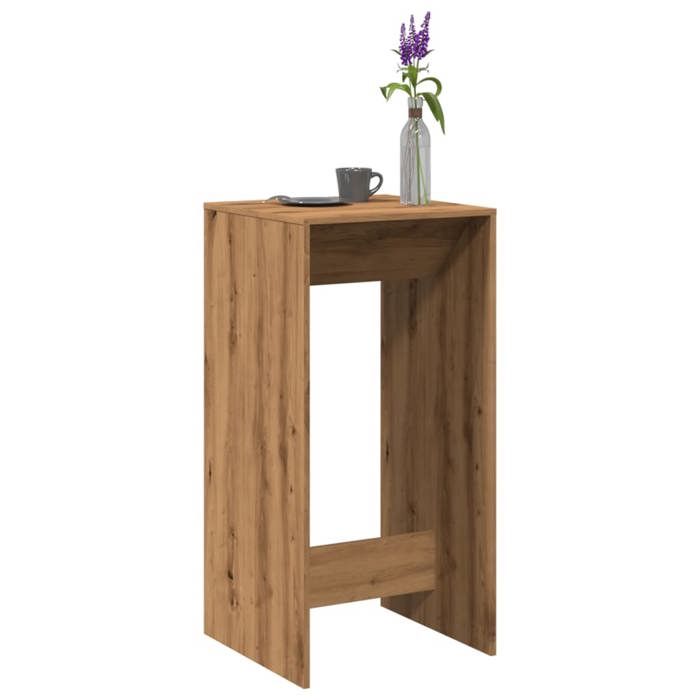 VidaXL Table de bar chêne artisanal 51x50x103,5 cm bois d'ingénierie 854426