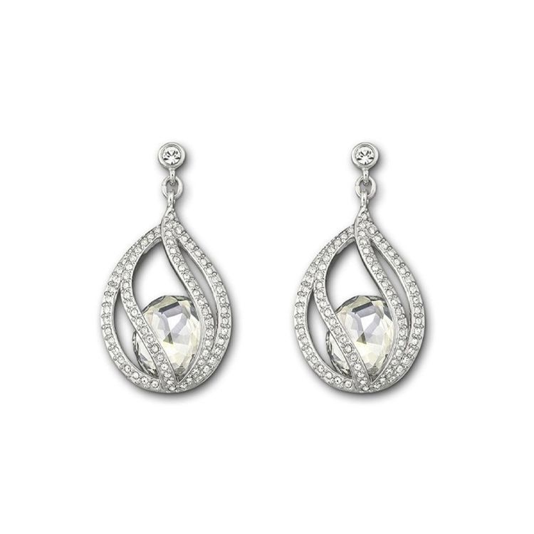 Swarovski Megan Shining Moonlight Goddess Earrings Women Earrings 1062665 Silver,F