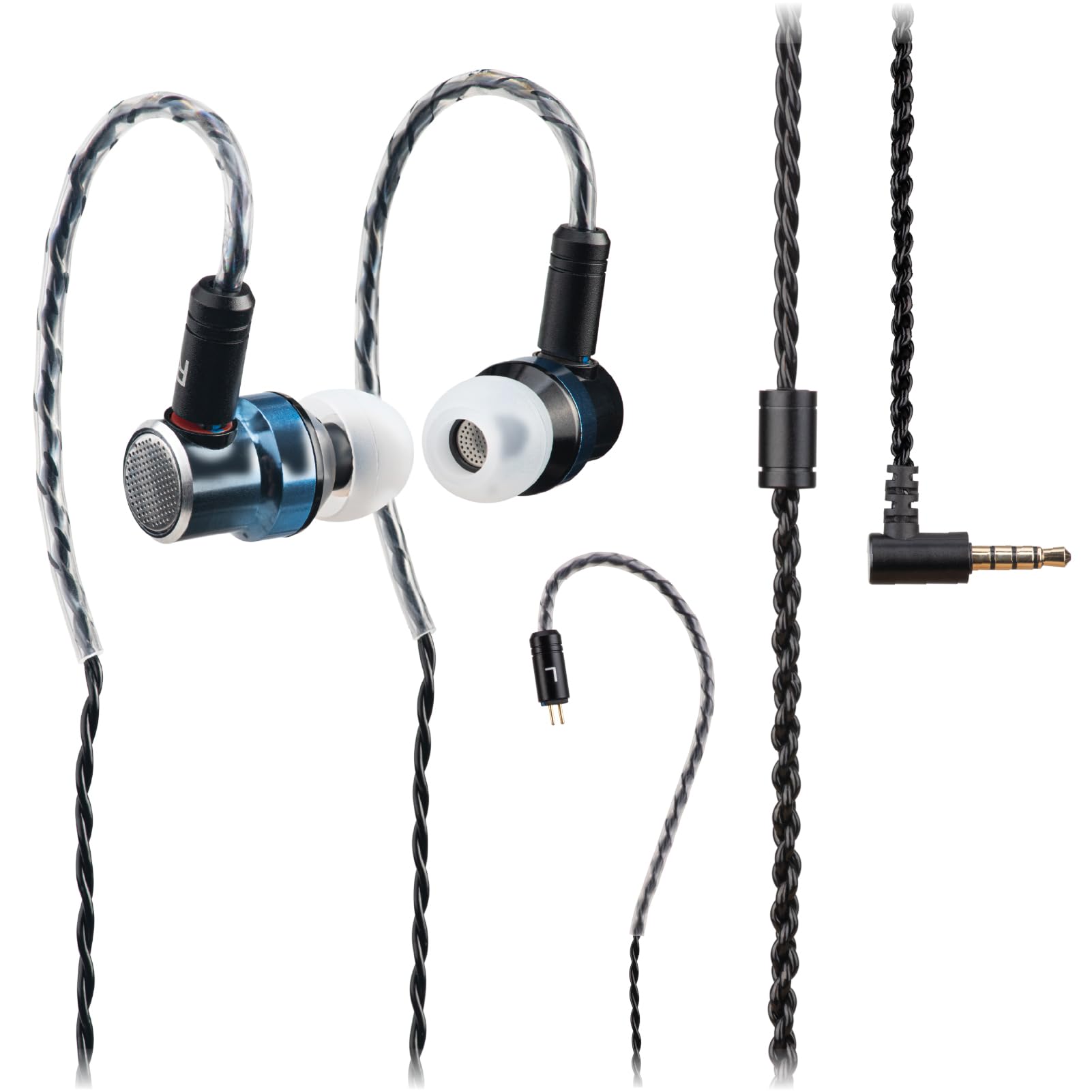 

TINHIFI C 0 IEM with Composite Multiple Interface Gun Gradient Wired Headphones No Mic Headphones, High-Fidelity PU+Titanium Diaphragm, Options,