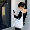IELGY Korean Version, Simple and Versatile Single Shoulder Oblique Span Bag, Large-capacity Student Double Shoulder Travel Bag for Class Commuting