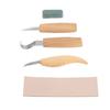 5pcs/set Wood Carving Tools Set Hand Wood Engraving Chisels Knife Spoon Carving Tool Set