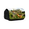Palworld Mythical Creature Double Layer Nylon Pen Case For Students And School Supplies