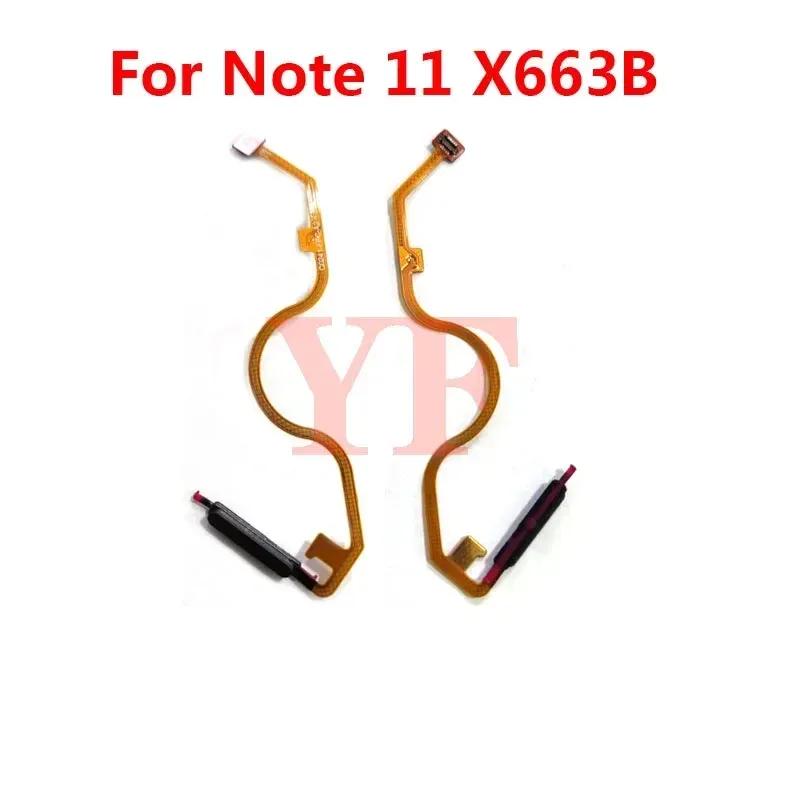 

For Infinix Hot 11s X6812 11 Play NFC Note 11 12 X663B Fingerprint Reader Touch ID Sensor Return Key Home Button Flex Cable Note 12 X663C blue