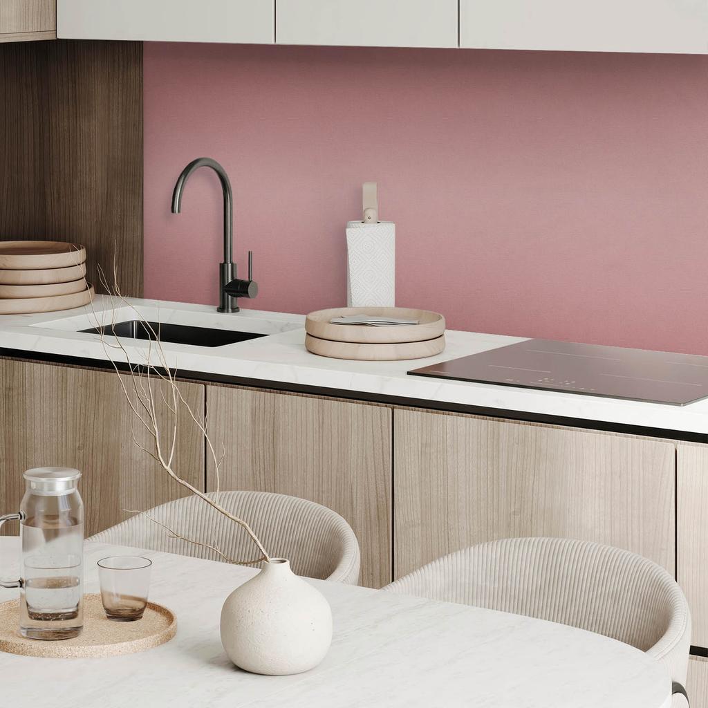 Decorative Self-Adhesive Vinyl Wall Tiles Color Pink 6X60X30 Cm