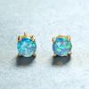 Korean & Japanese Style Opal Earrings: Elegant Studs & Pendants for Women