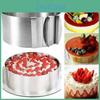 Adjustable Inch 612 Cake Ring Stainless Steel Baking Ring Cake Mould Reusable Food Grade Cake Mold Baking Tool