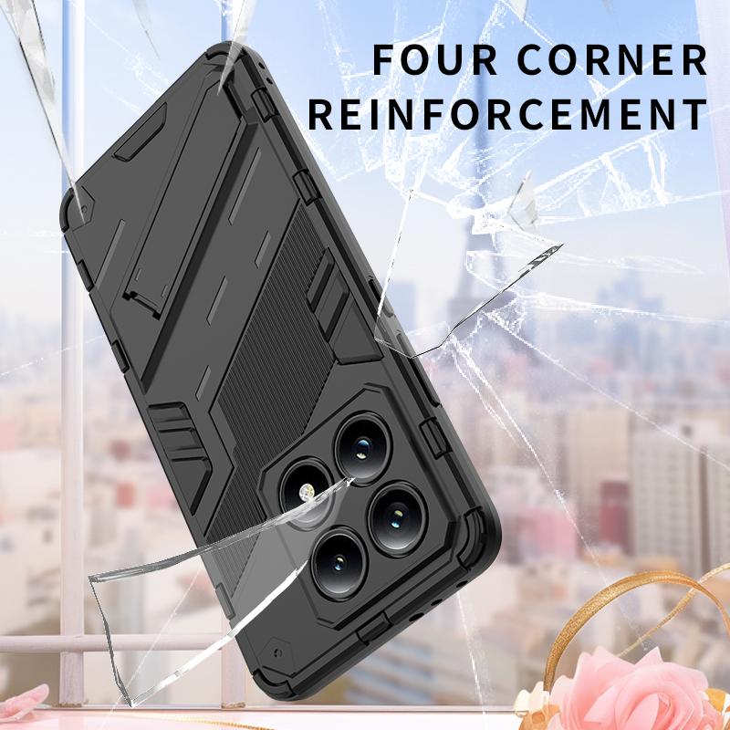Shockproof Case For Xiaomi 14T Pro 14 T Mi14T 5G Bumper Armor Back Holder Phone Cover for POCO C65 X6 F6 Pro F 6 F6Pro 5G Fundas