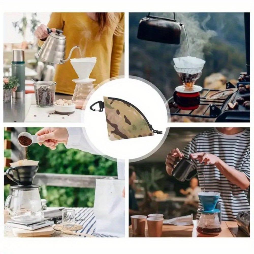 1PC Hand Drip Coffee Filter Paper Storage Bag Disposable or Reusable Coffee Filters Organizer Pouch Portable Home Coffee Tools