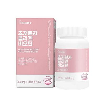 [Hello Bio] Ultramolecular Collagen Biotin Peptide 60 Tablet For 2 Month