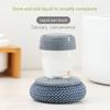 Durability Pots Cleaning Brush with Soap Detergent Dispenser,Gentle on NonStick Cookware, for Home Restaurant Use