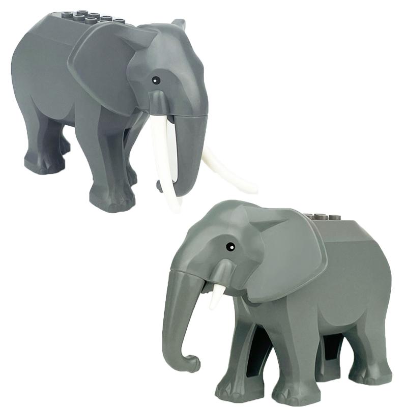 MOC Urban Zoo Model Farm Scene Building Block Accessories Owl Sheep Wolf Pig Flamingo Elephant Camel Children Brick Toy Gift R69