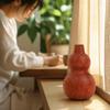 Wooden Flower Vase Aesthetic Wood Decorative Rustic for Home Decor