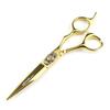 FCG-88 Golden Tiger Hairdressing Scissors Set: Straight, Serrated & Thinning Shears for Salon