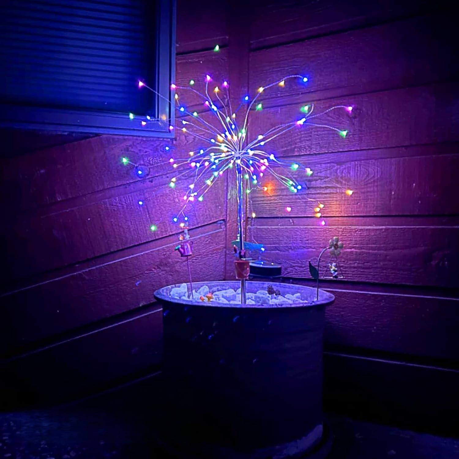 

Solar Lights Outdoor Decorative Copper Wire 120leds Firework Beads Waterproof DIY Warm Yard Garden Patio Christmas Gifts