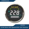 ELING 85mm Universal Digital GPS Speedometer 0-999 (MPH, Km/h) for Car Truck RV with Backlight GPS Antenna 12Volt 24V