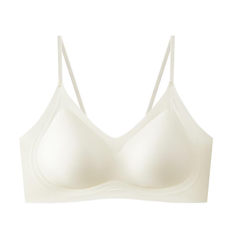 Women Summer Thin Gather Wireless Seamless Soft Support Comfort Bra