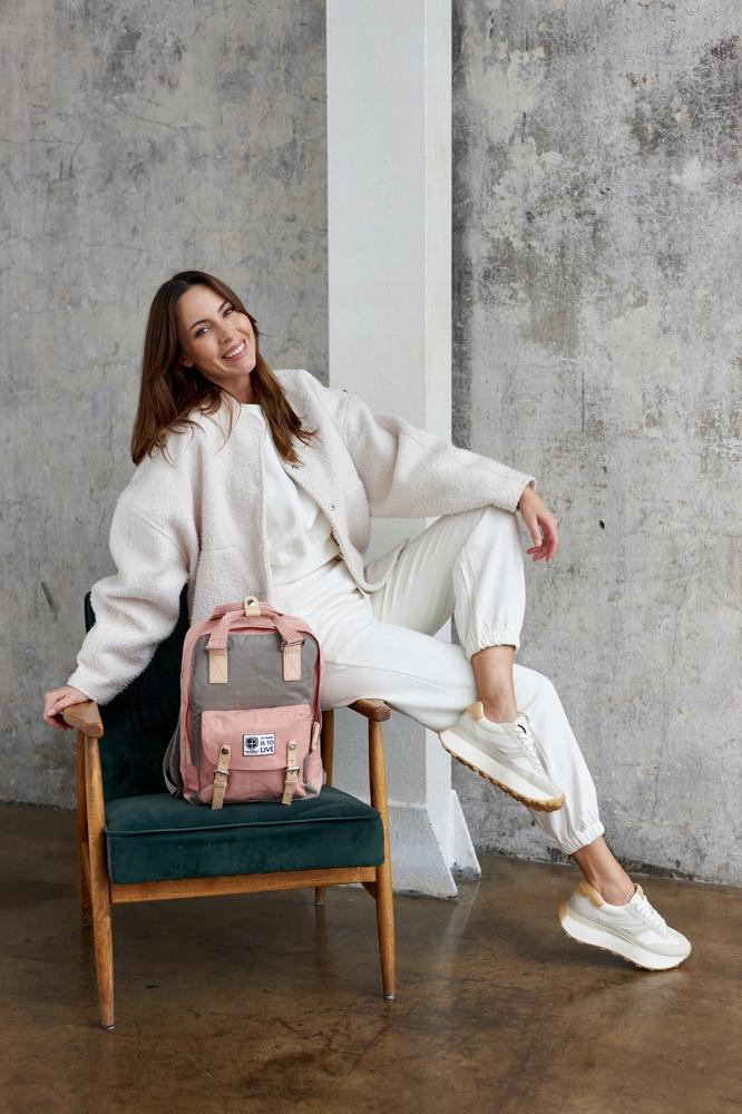 Urban, spacious polyester backpack - Peterson