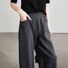 SOFSIL Women's Elastic Waist Casual Cropped Harem Pants