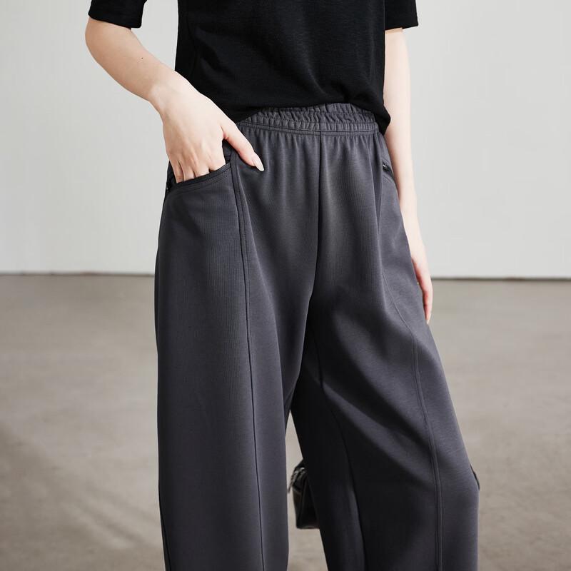 SOFSIL Women's Elastic Waist Casual Cropped Harem Pants