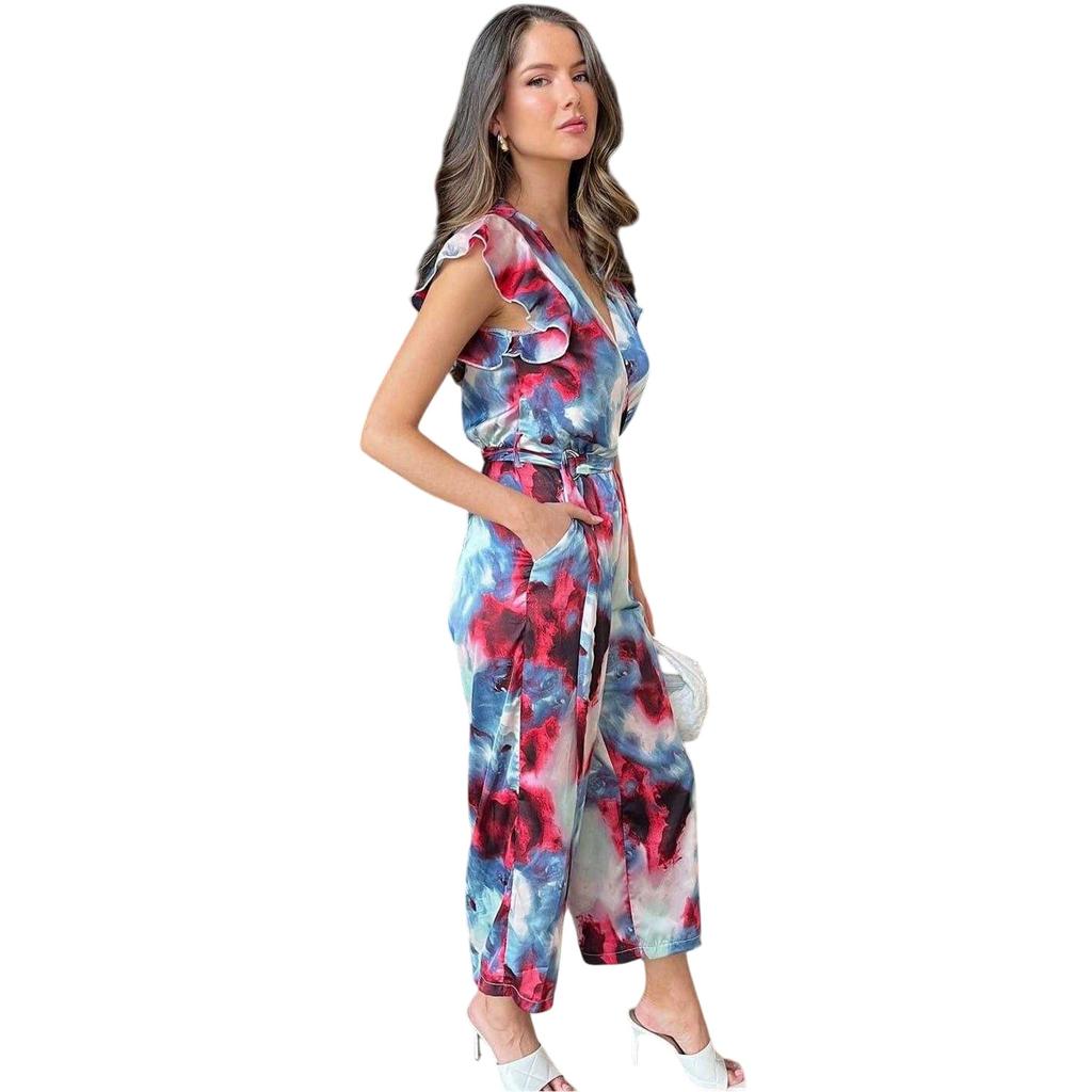 AX Paris Womens/Ladies Abstract Polyester Wrap Jumpsuit