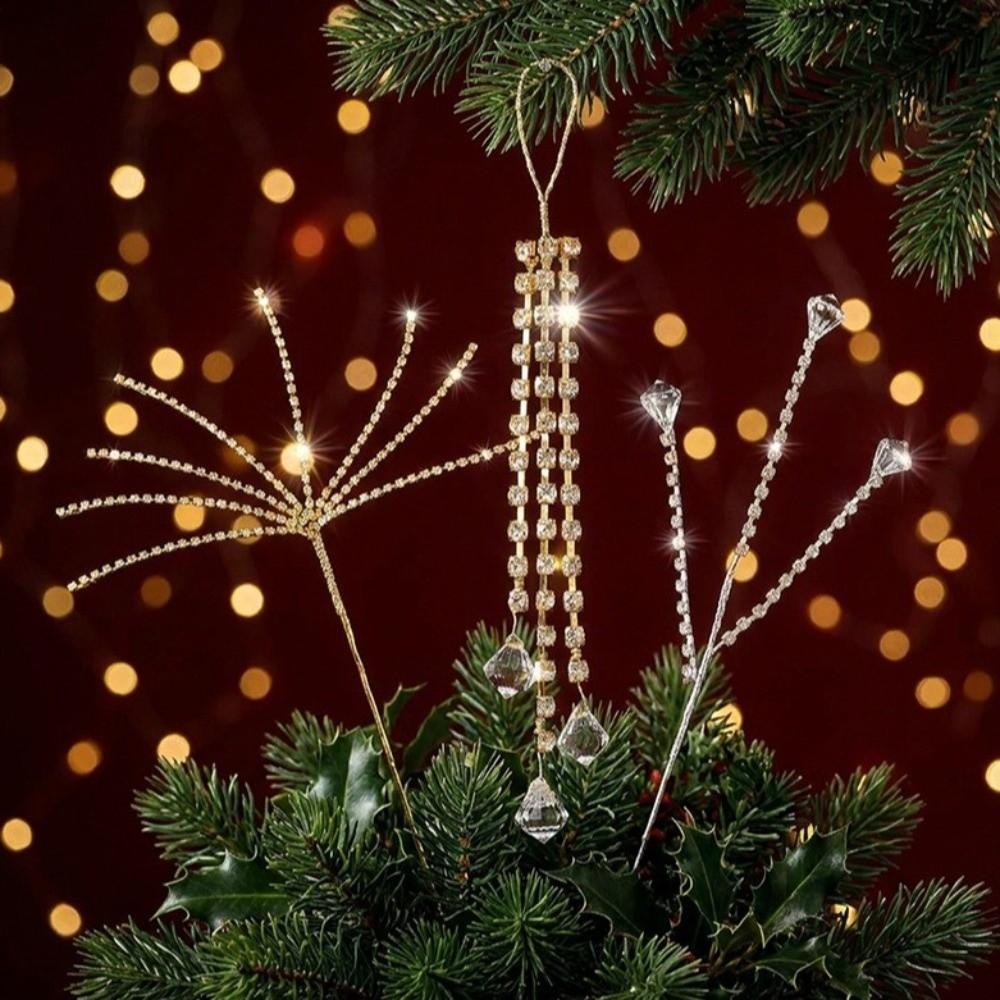 Acrylic Xmas Tree Branch Multiple Size Artificial Christmas Sprig Holiday Wreath