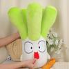 Adorable Green Scallion Plush Toy Soft Pp Cotton Stuffed Pillow For Bed