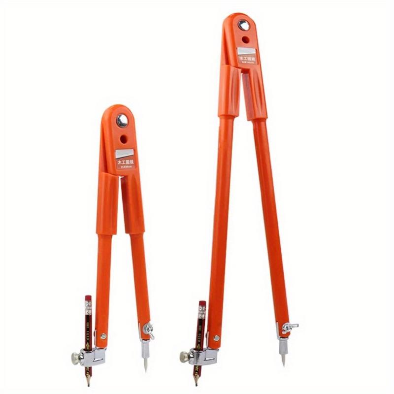 Carpenter Pencil Compasses Large Diameter Adjustable Dividers Marking Scribing Accurate Measurements for Woodworking