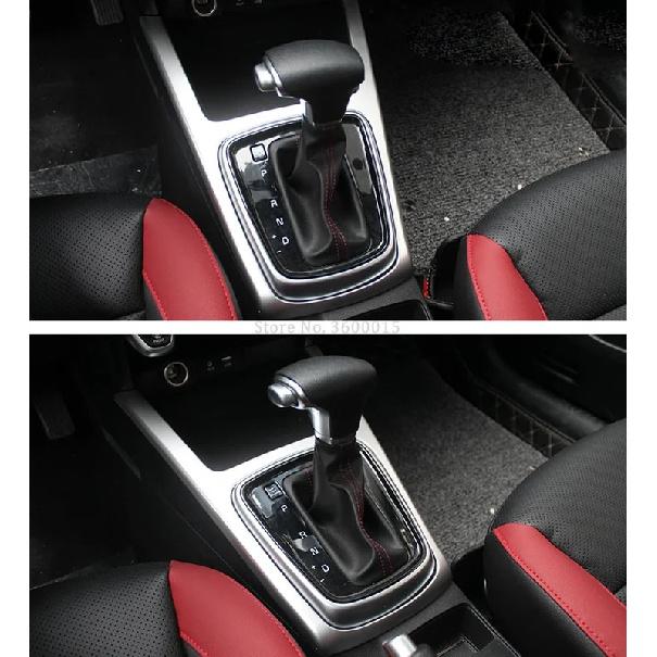 For Kia Rio 4 X-line 2018  Carbon Fiber Gear Shift Box Moulding Cover Sticker Trim Decorative Frame Interior Car Accessories
