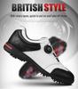 PGM Men's Waterproof Golf Shoes with Rotary Laces and Breathable Design