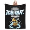 Ice Out Bads Bunnys Throw Blanket for Couch  Fuzzy Soft Plush Blanket 50x60 Inch Multi-size Bedspread for All Seasons