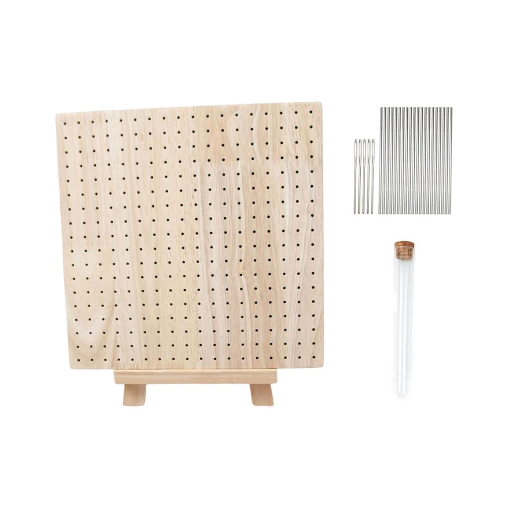 Набор деревянных досок для блокирования, декоративный вязаный коврик ручной работы, квадратный сплошной блок для мясников, держатель крючка, блокировщик для вязания крючком для начинающих