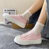 Damen Canvas Schuhe Sommer Klassisch Neue Einfarbige Belüftungsplattenschuhe Ins Modische Casual Weiße Schuhe