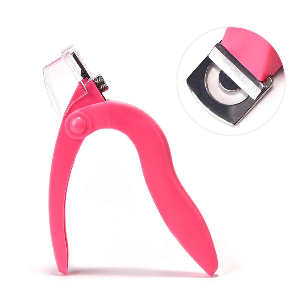 

KADS розовые/черные маникюрные ножницы для кутикулы, машинка для стрижки ногтей, акриловый УФ-гель, накладные ногти, инструмент для резки тройных кончиков