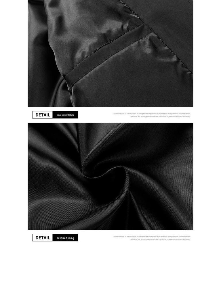Men's High-End Lapel Casual Jacket: Trendy Short Windbreaker for Spring & Autumn