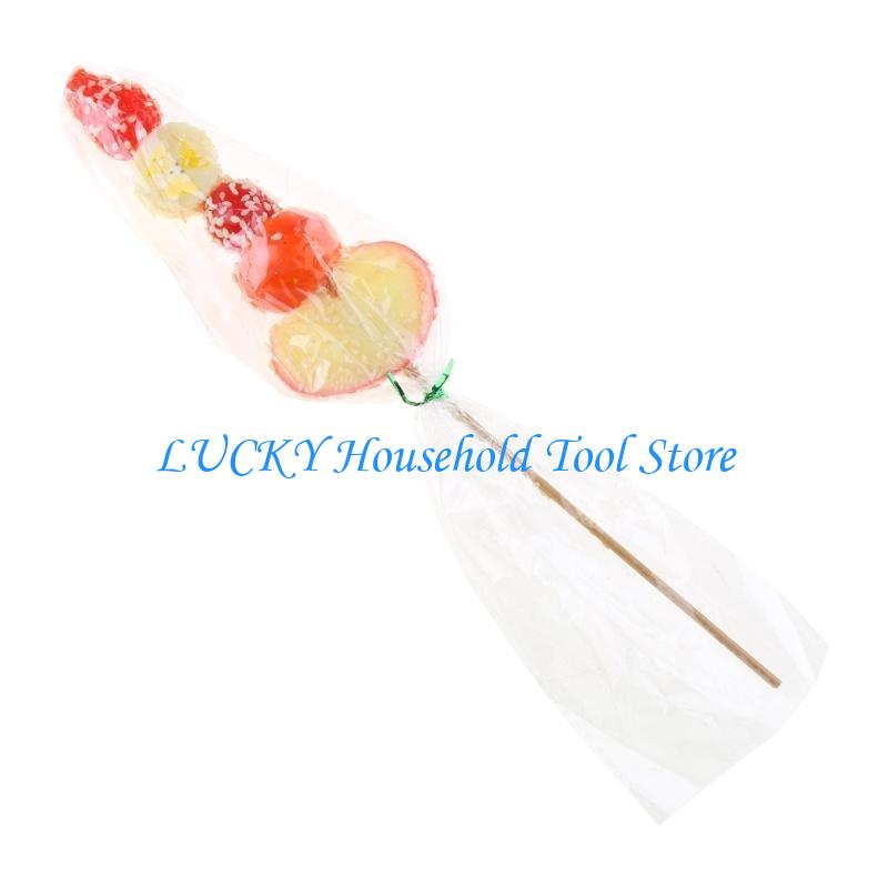 J0MC Realistic Fruit Sugar-Coat Haws Artificial Fruit Artificial Candied Haws for Photography Props Birthday Decortions