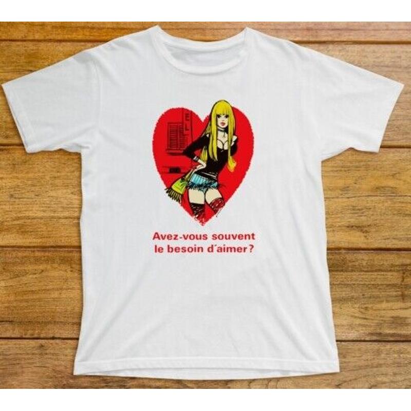 

French Heart Lady T Shirt 538 La Graviosa Maid Sexy Do You Often Need To Love 5XL різнокольоровий