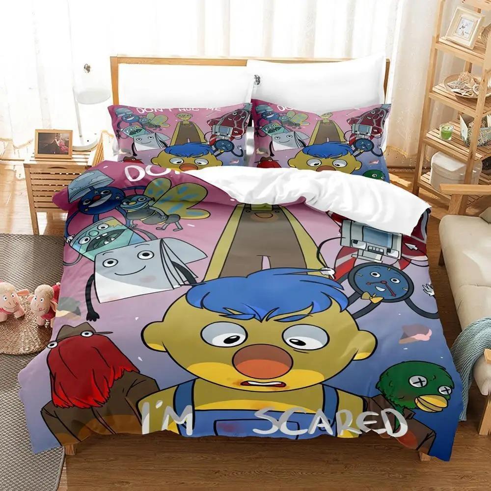 3d Print Anime Don't Hug Me I'm Scared Bedding Set Single Twin Full Queen King Size Bed Set Adult Kid Bedroom Duvet Cover Sets