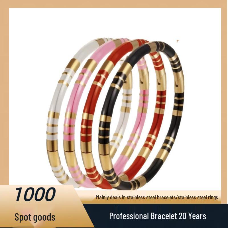 Titanium Steel High-End Luxury Bracelet – Non-Fading European & American Style Wristband