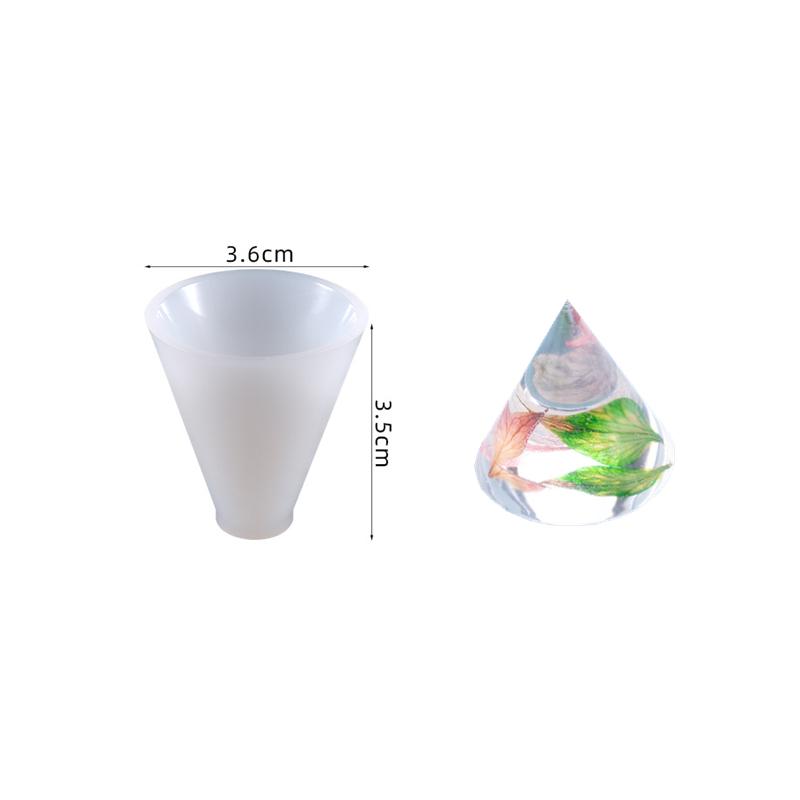 DIY Pyramid Candle Silicone Mold Aromatherapy Plaster Mold Art Casting Handmade Candle Epoxy Resin Silicone Mold Candle Making